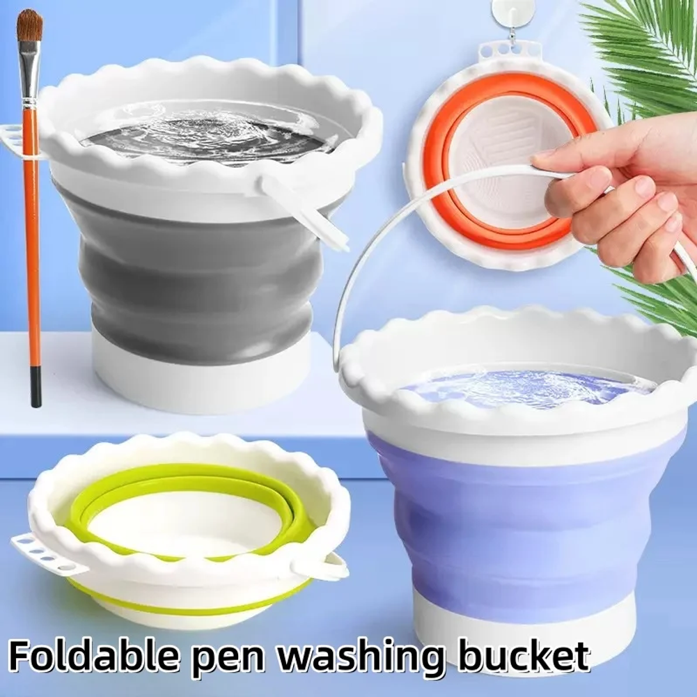 Art & Craft Jojo - Collapsible Foldable Paint Brush Water Bucket