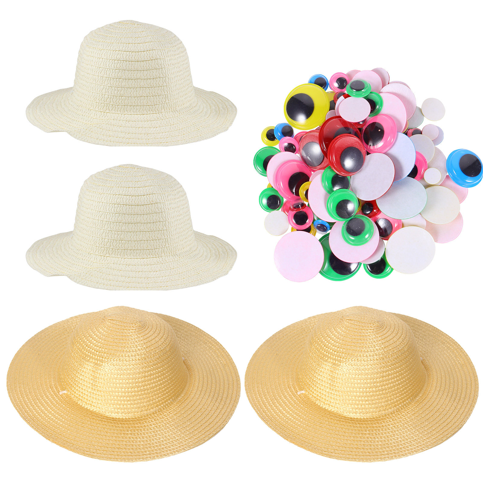 Art Craft Hat - 1Set DIY Straw Hat Painting Set