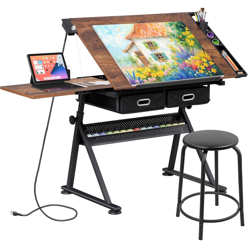 Art & Craft Jojo - Adjustable Drafting Table with Stool, Desk