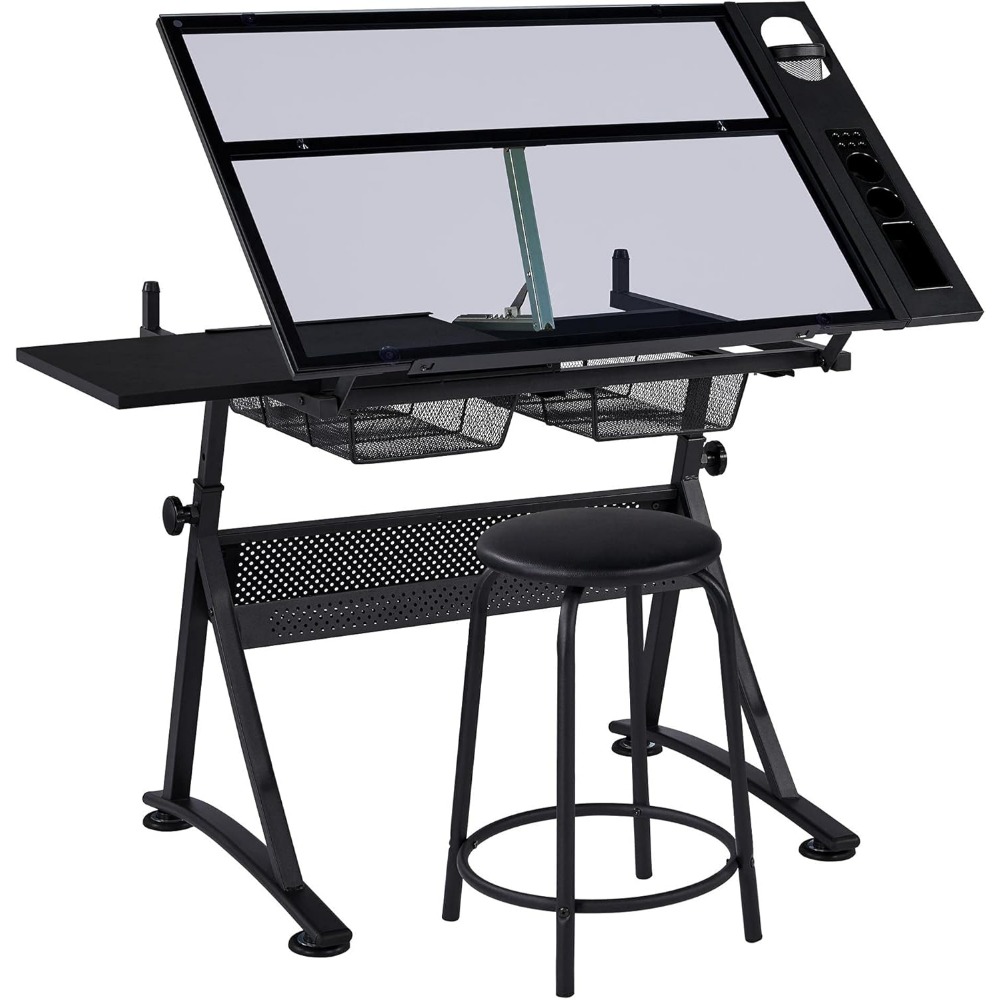 Art & Craft Jojo - Height Adjustable Drafting Table with Stool,