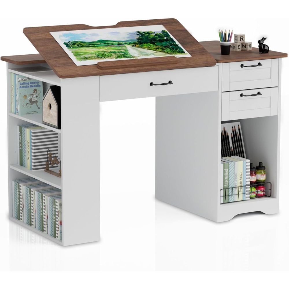 Art & Craft Jojo - Adjustable Art Desk with Storage and