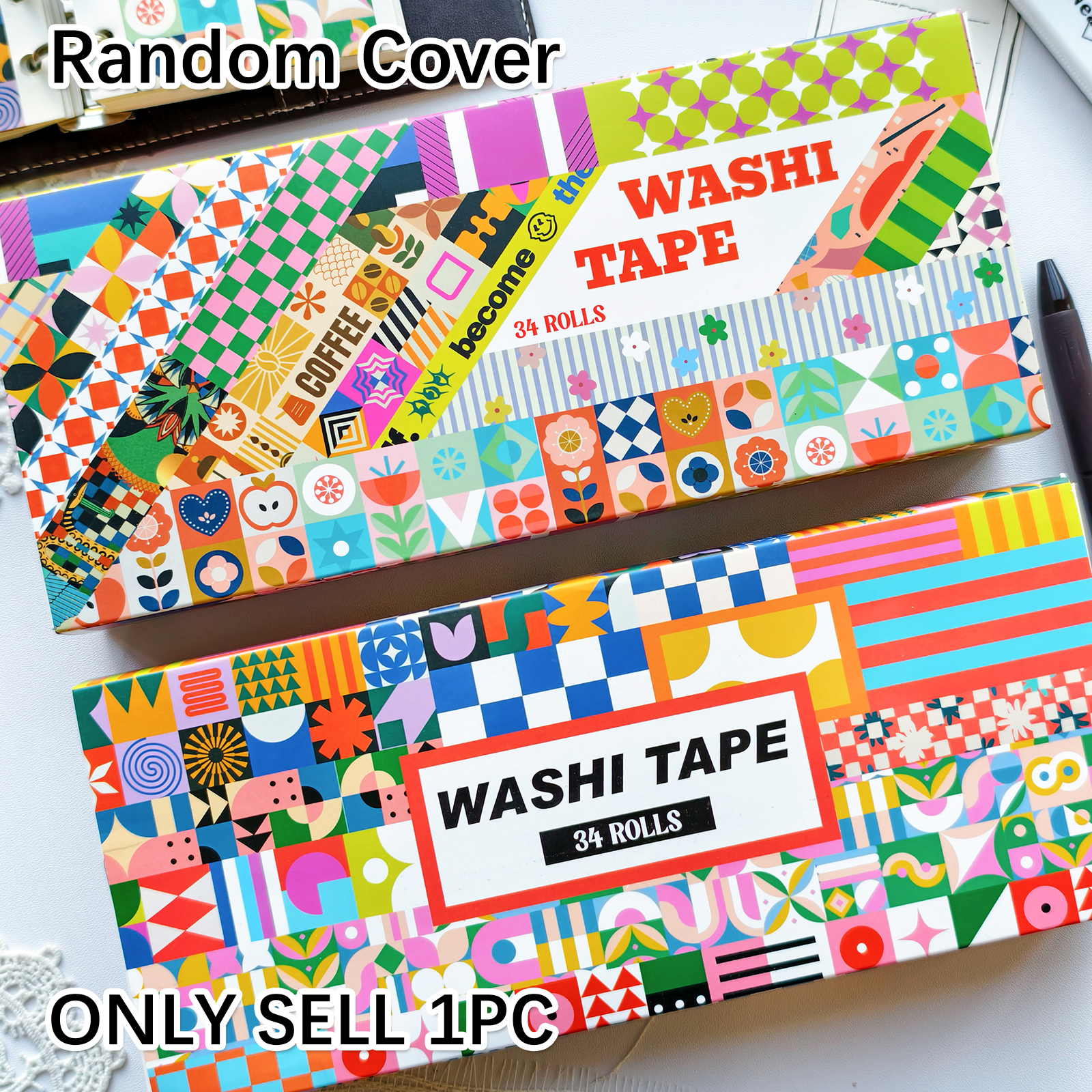 Art Craft And Design - Random Cover 34 Rolls Aesthetics Washi