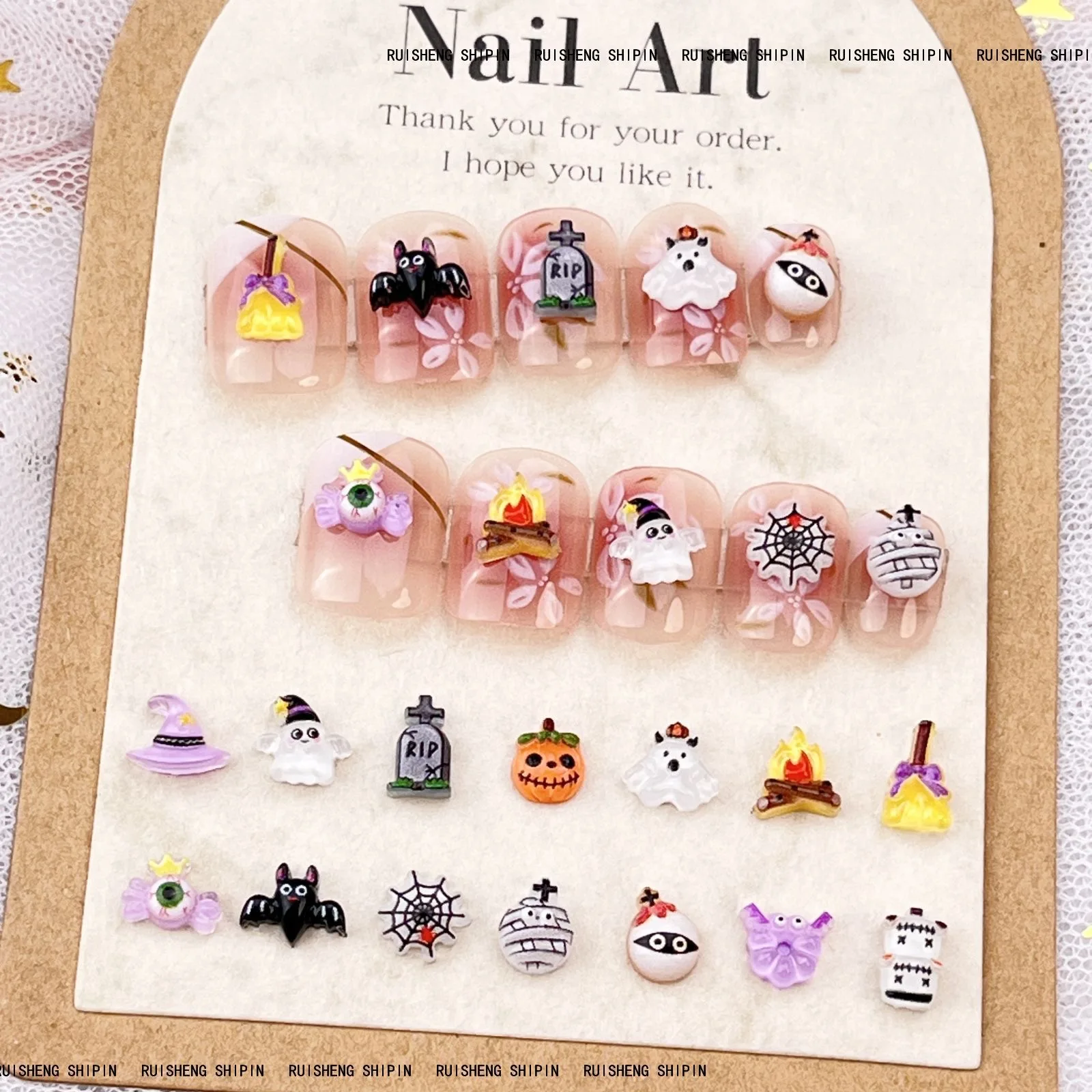 50pcs Resin Mini Colorful Hall - огляд і ціна Art Craft Hat