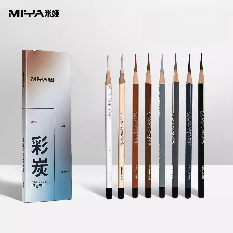 MIYA Colorful Charcoal Pencils - огляд і ціна Sketching Charcoal Set