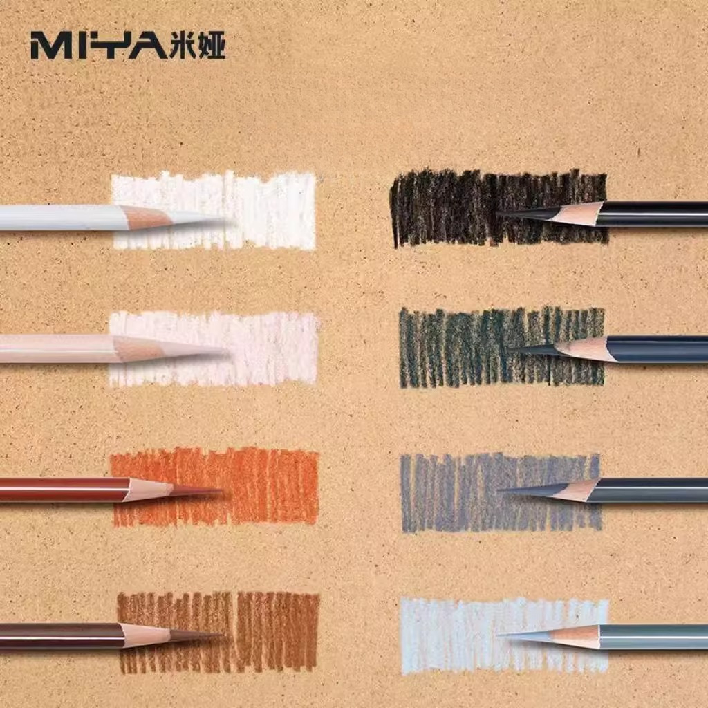 MIYA Colorful Charcoal Pencils - огляд і ціна Sketching Charcoal Set