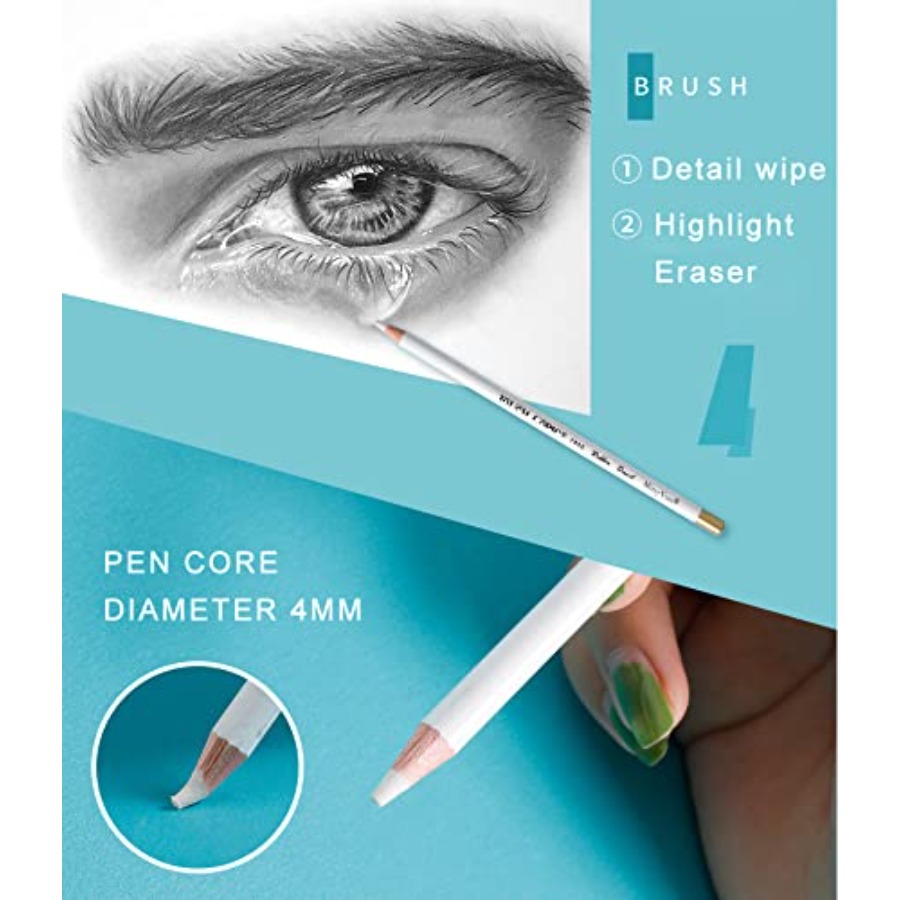 Eraser Pencils Set for Artists - огляд і ціна Sketching Charcoal Set