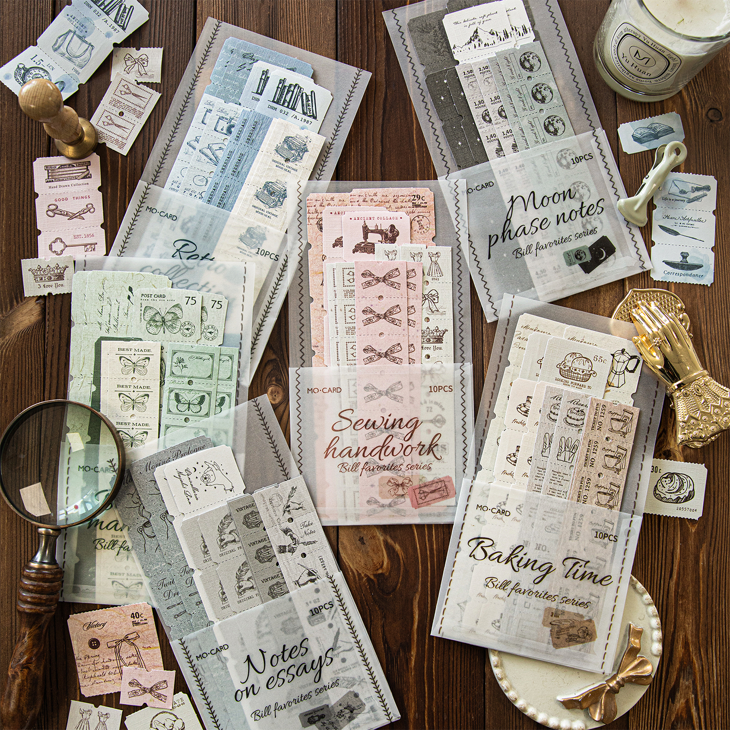 10pcs Retro Label Strip Sticke - огляд і ціна Art Craft For 3 Year Old