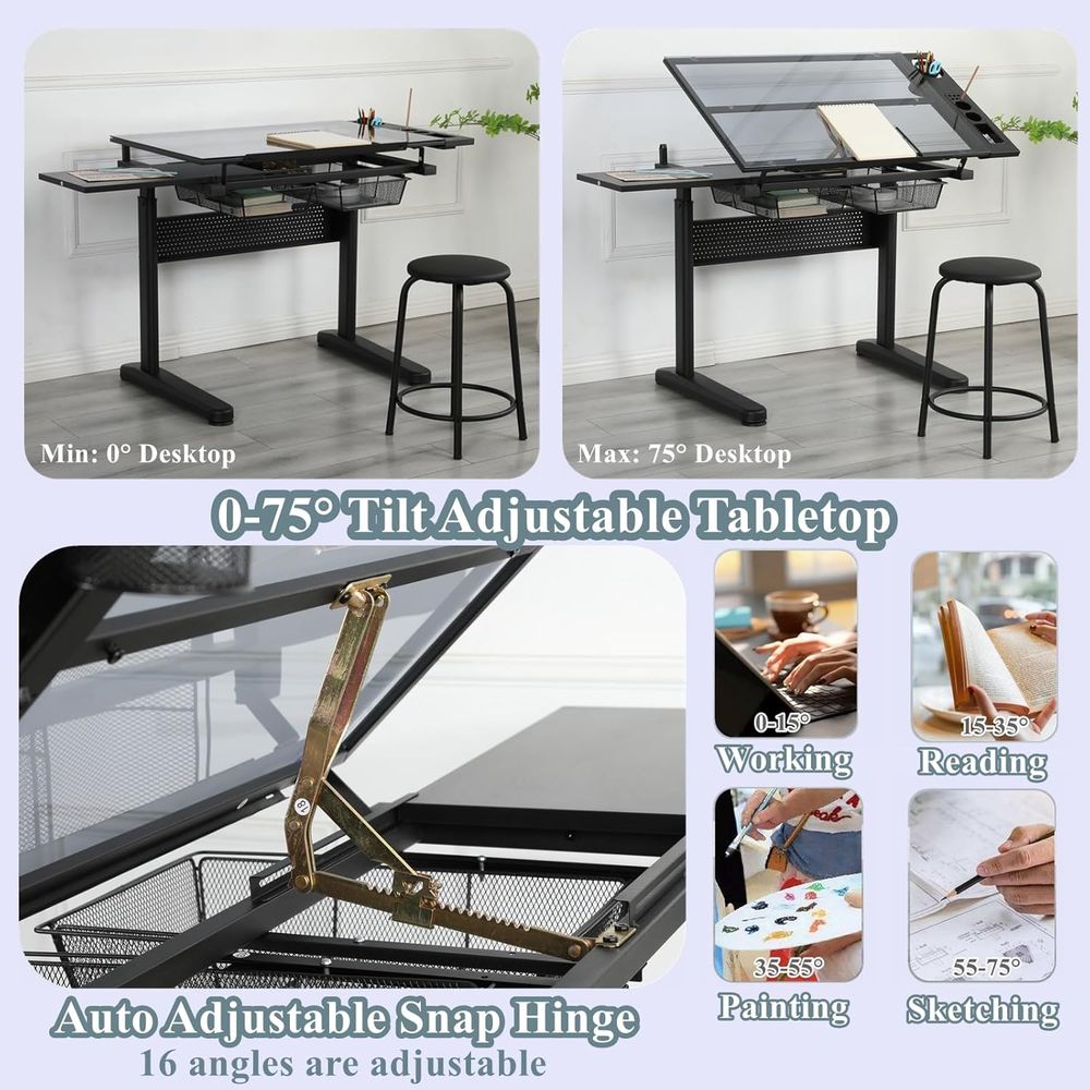 Adjustable Height Art Table wi - огляд і ціна Art & Craft Jojo