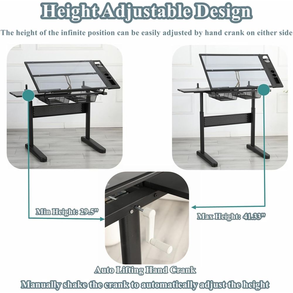 Adjustable Height Art Table wi - огляд і ціна Art & Craft Jojo