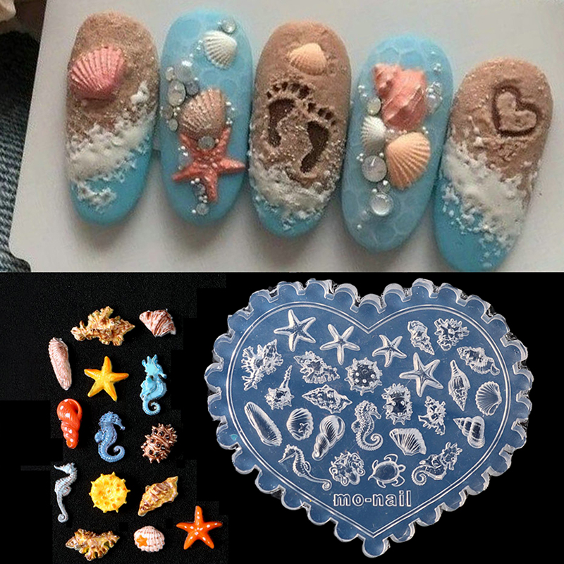 1 Piec 3D Silicone Nail Carvin - огляд і ціна Art Craft Jellyfish