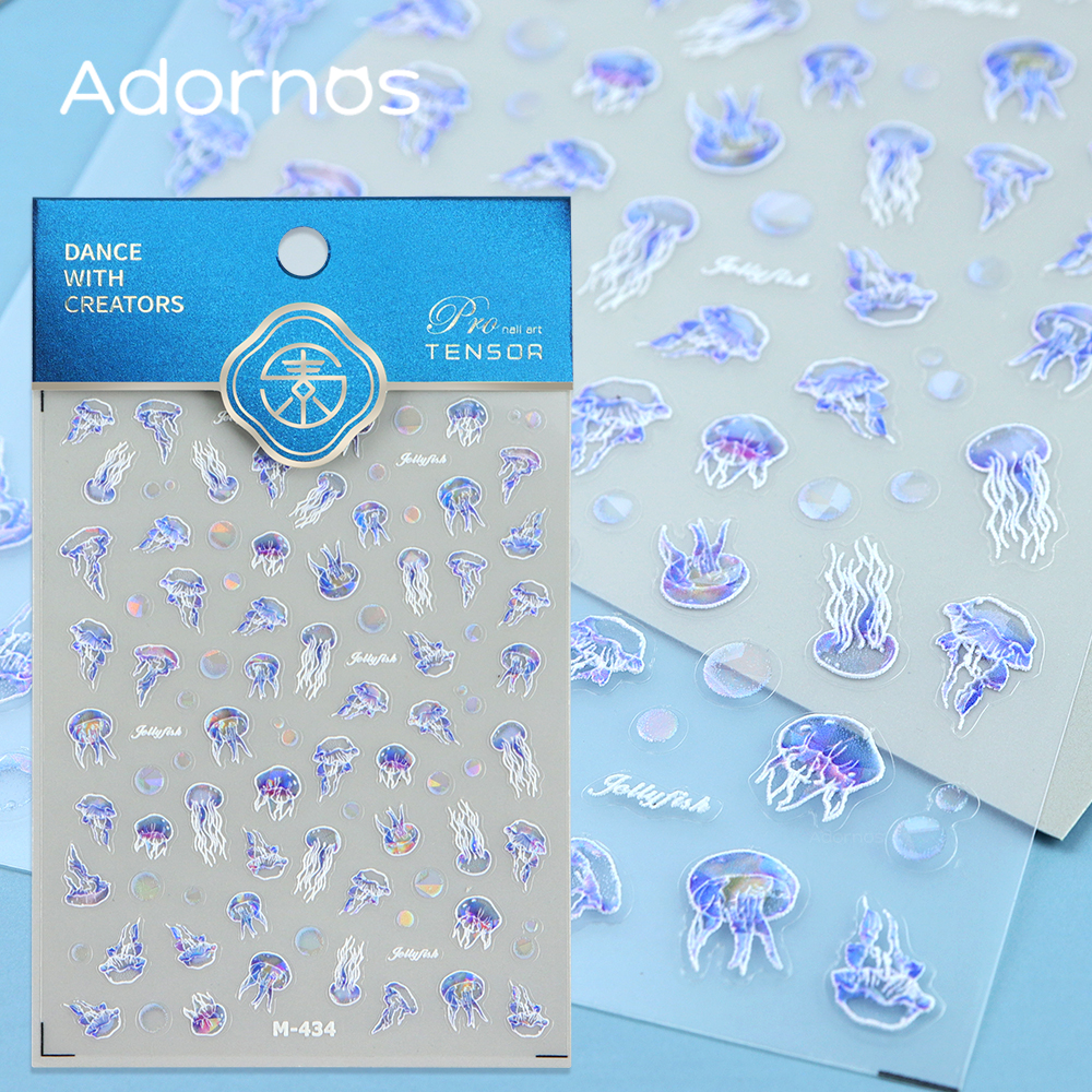 1Sheet Jellyfish Resin Sticker - огляд і ціна Art Craft Jellyfish