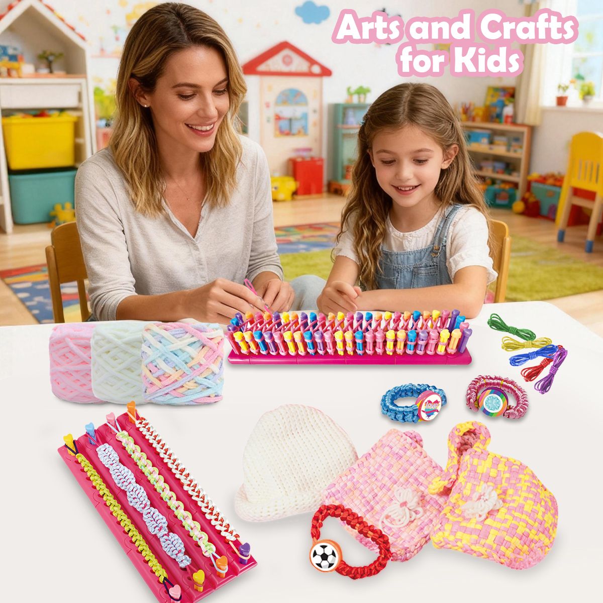 DIY Weaving Kit Toys for Kids, - огляд і ціна Art Craft Hat