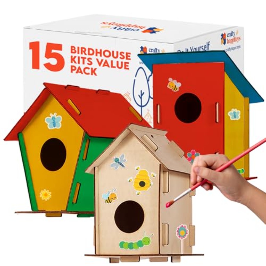 Kit - Unfinished Wood Bird Hou - огляд і ціна Art & Craft Zone