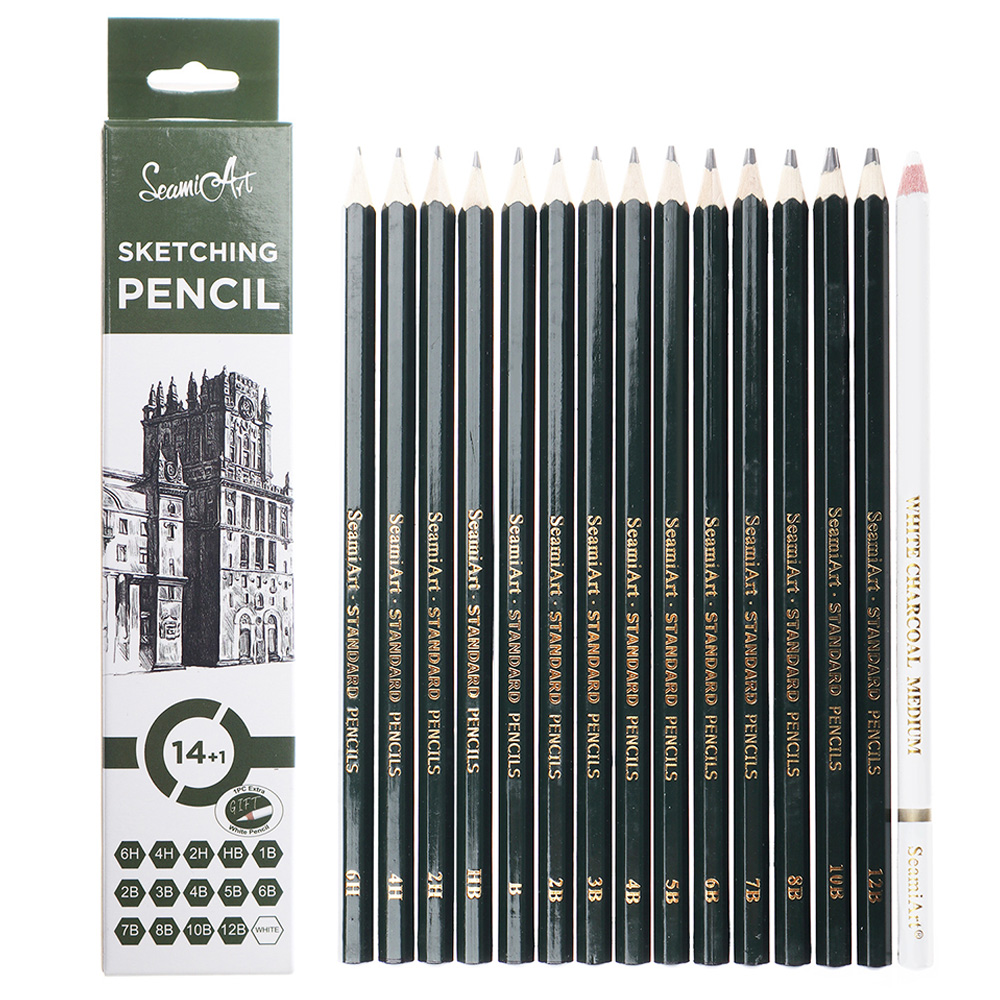 14PCS Sketching Pencil Set (6H - огляд і ціна Sketching Charcoal Set