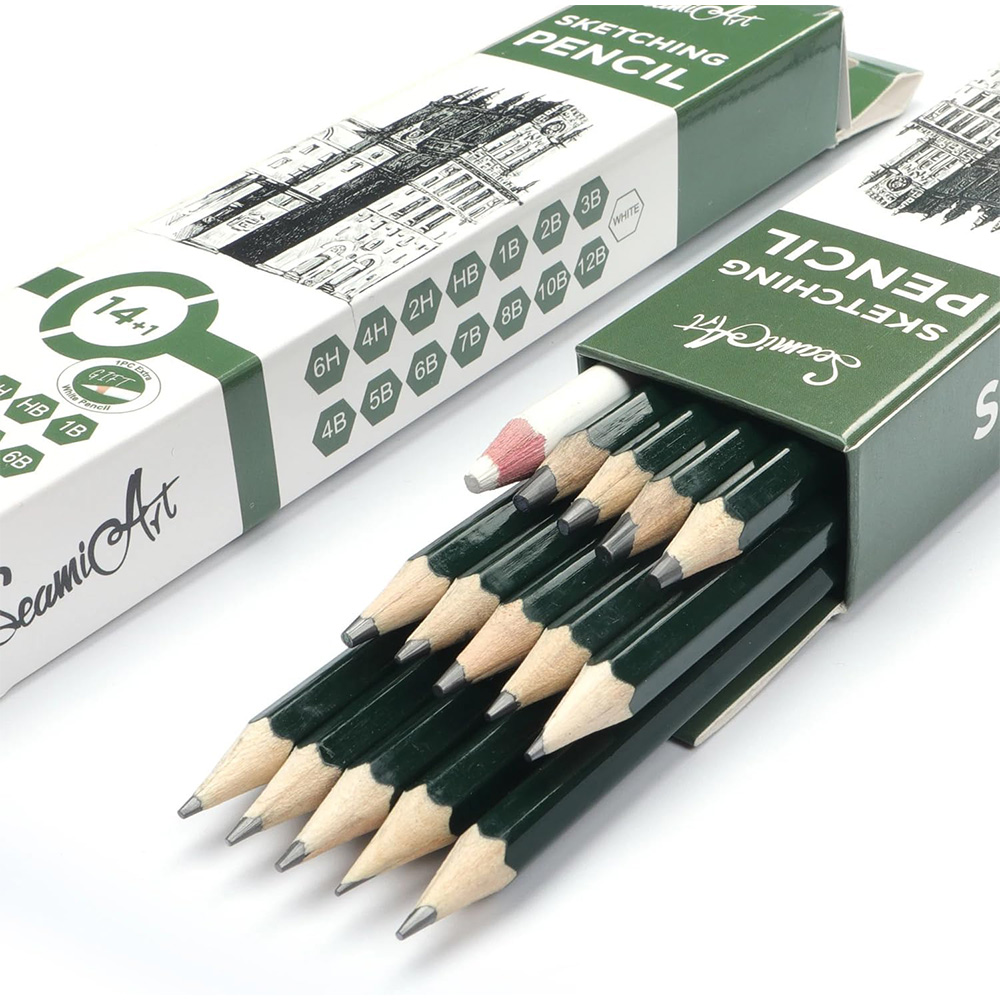 14PCS Sketching Pencil Set (6H - огляд і ціна Sketching Charcoal Set