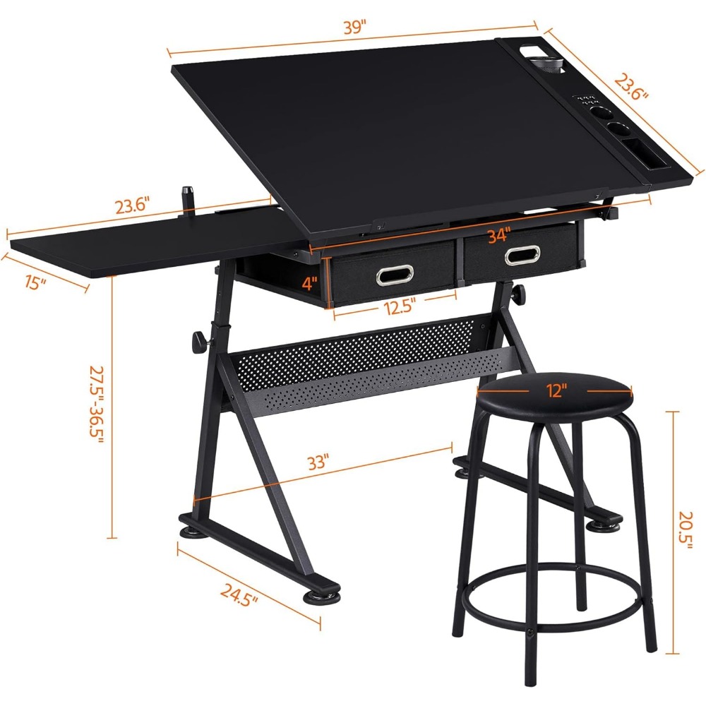 Art Craft Table with Adjustabl - огляд і ціна Art & Craft Zone