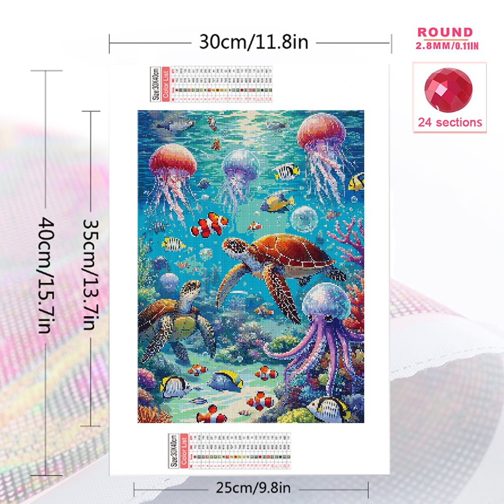 Frameless, Tortoise Diamond Em - огляд і ціна Art Craft Jellyfish