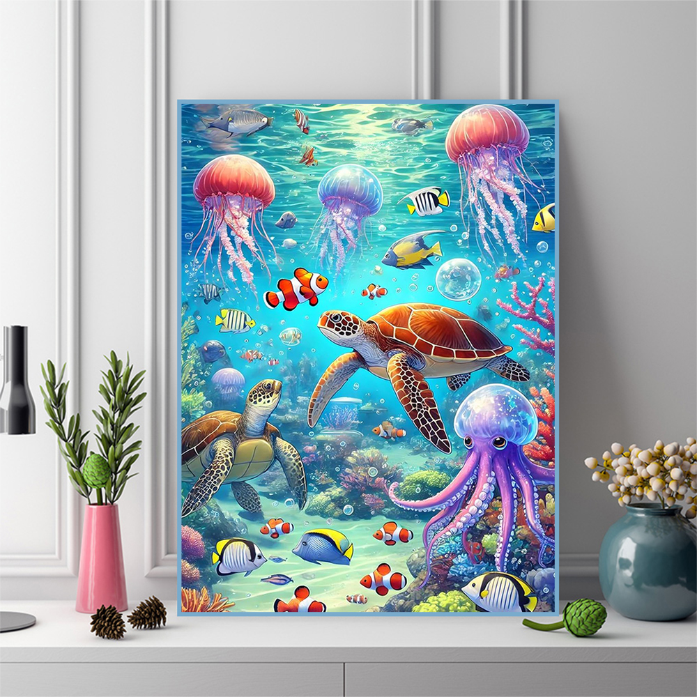 Frameless, Tortoise Diamond Em - огляд і ціна Art Craft Jellyfish
