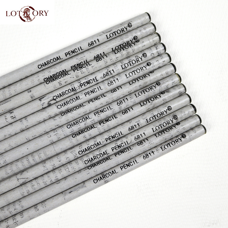 LOTORY 12pcs Black Sketch Char - огляд і ціна Sketching Charcoal Set