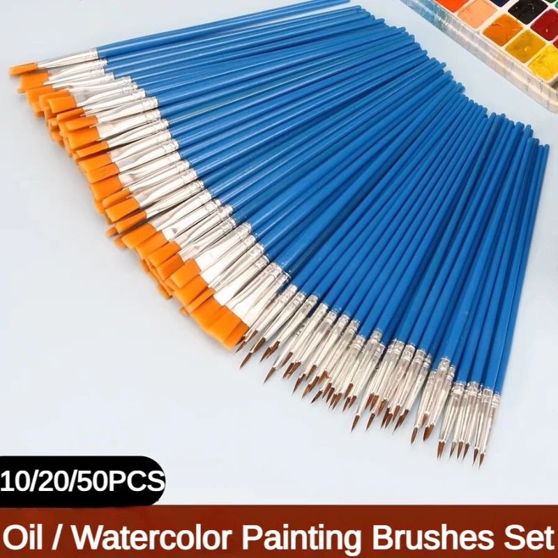 10/20/50 PCS Paint Brushes Set - огляд і ціна Art Craft For 3 Year Old