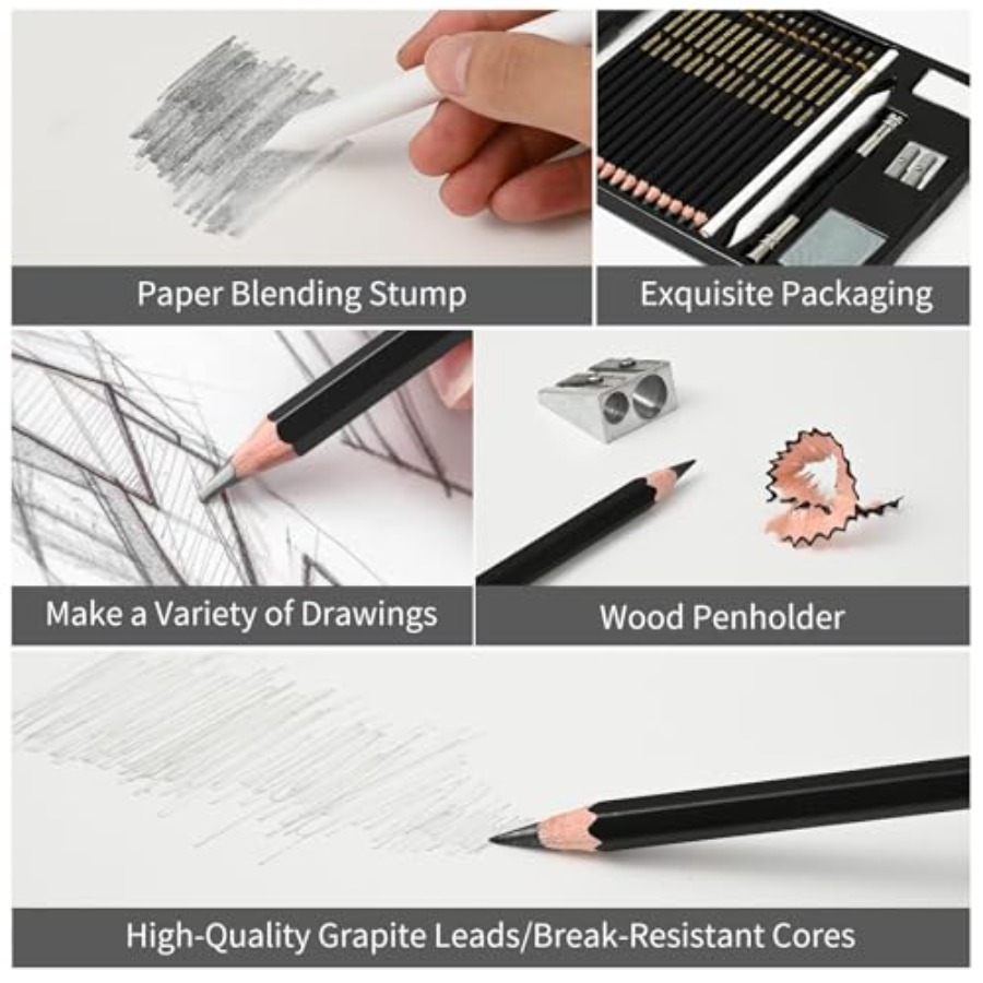 Drawing Sketching Pencil Set 2 - огляд і ціна Sketching Charcoal Set