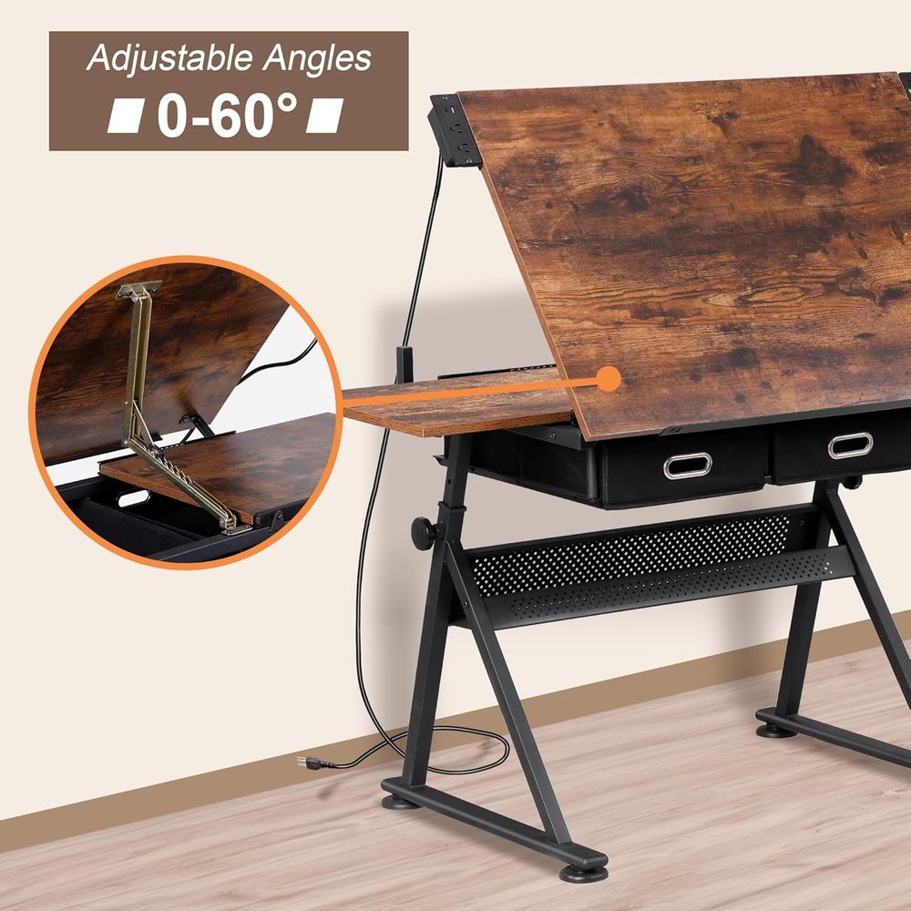Adjustable Drafting Table with - огляд і ціна Art & Craft Jojo