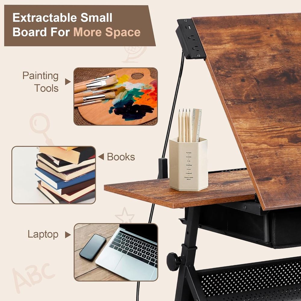 Adjustable Drafting Table with - огляд і ціна Art & Craft Jojo