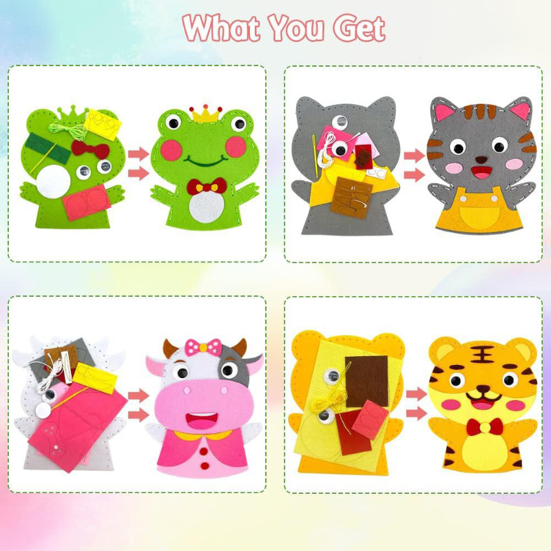 Cute Cartoon Animal Hand Puppe - огляд і ціна Art Craft For 3 Year Old