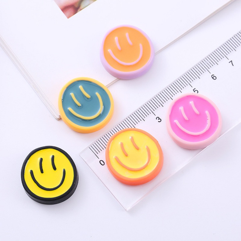10pcs Resin Round Smile Face C - огляд і ціна Art Craft Love