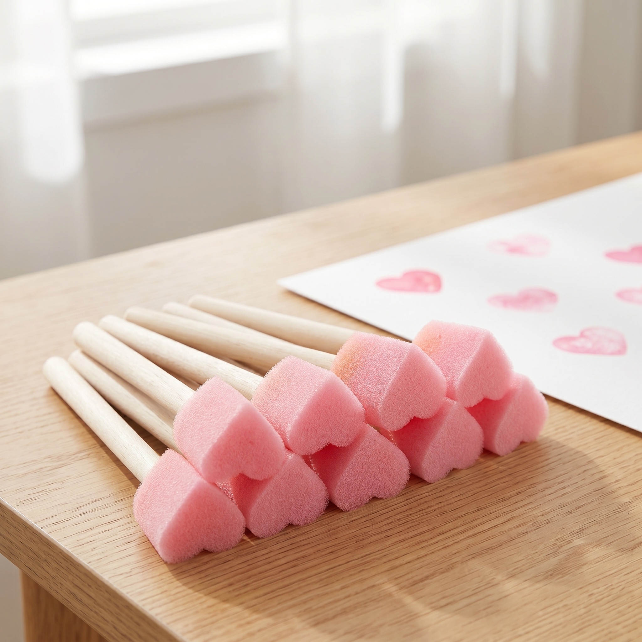 5/10pcs Heart Shape Sponge Lov - огляд і ціна Art Craft Love