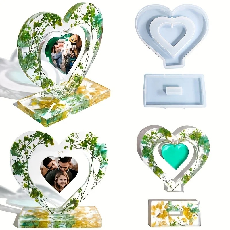 Heart Resin Molds, 2 Pieces Lo - огляд і ціна Art Craft Love