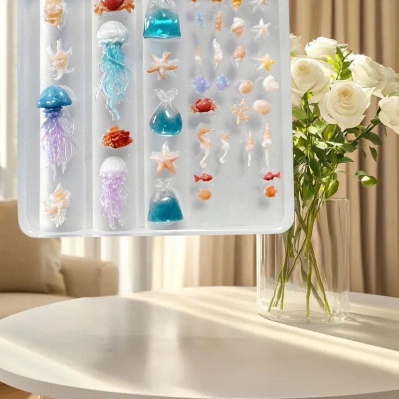 3D Ocean Series Silicone Nail  - огляд і ціна Art Craft Jellyfish