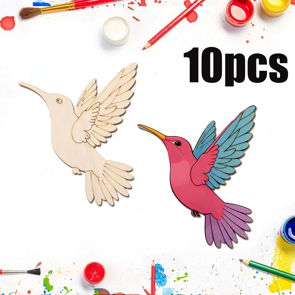 10pcs Unfinished Wood Animal B - огляд і ціна Art & Craft Jojo