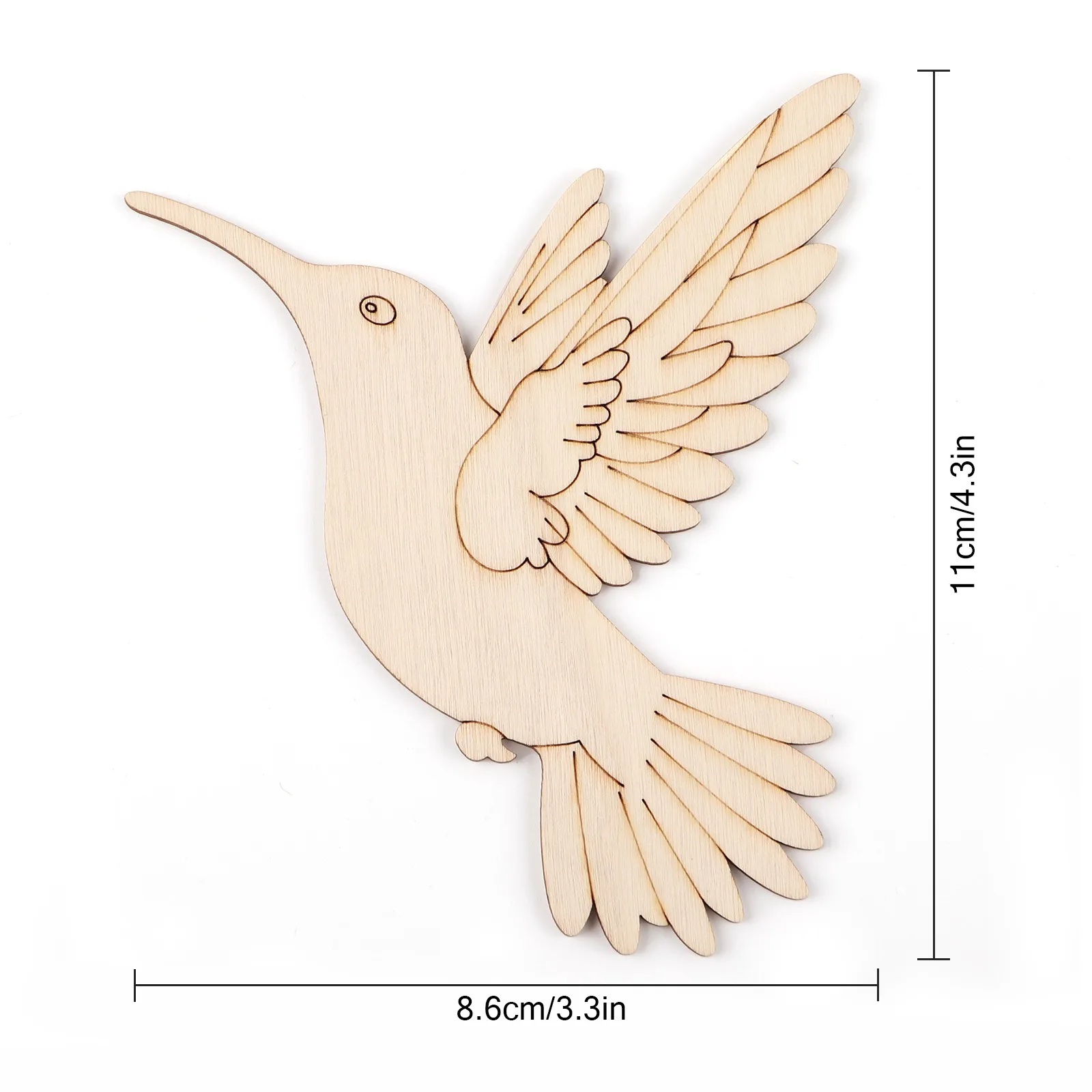 10pcs Unfinished Wood Animal B - огляд і ціна Art & Craft Jojo