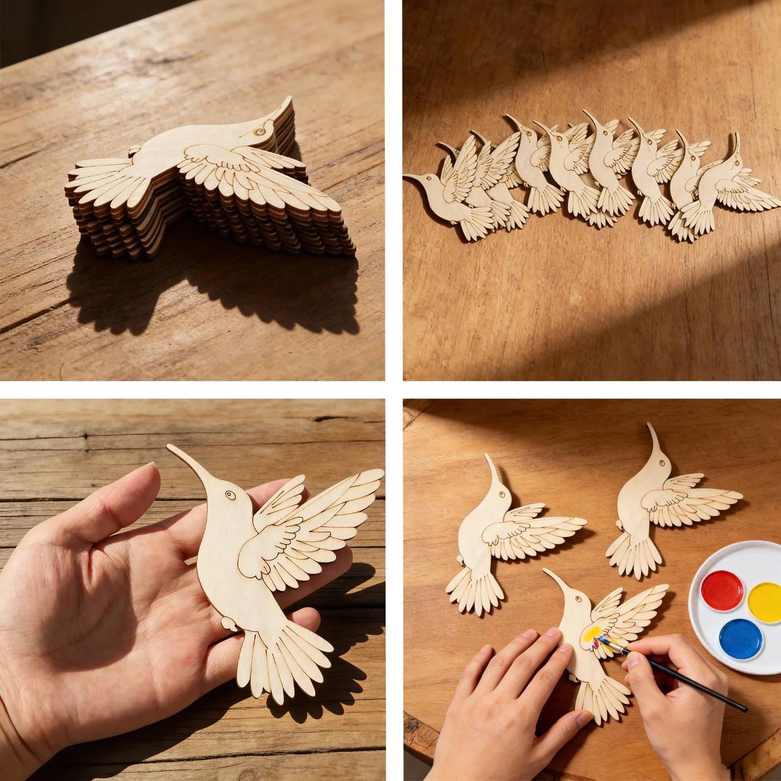 10pcs Unfinished Wood Animal B - огляд і ціна Art & Craft Jojo