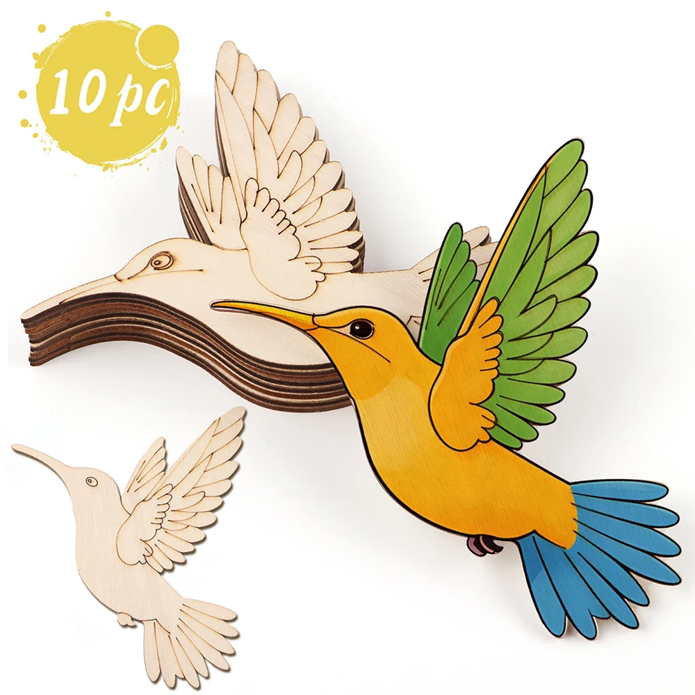 10pcs Unfinished Wood Animal B - огляд і ціна Art & Craft Jojo