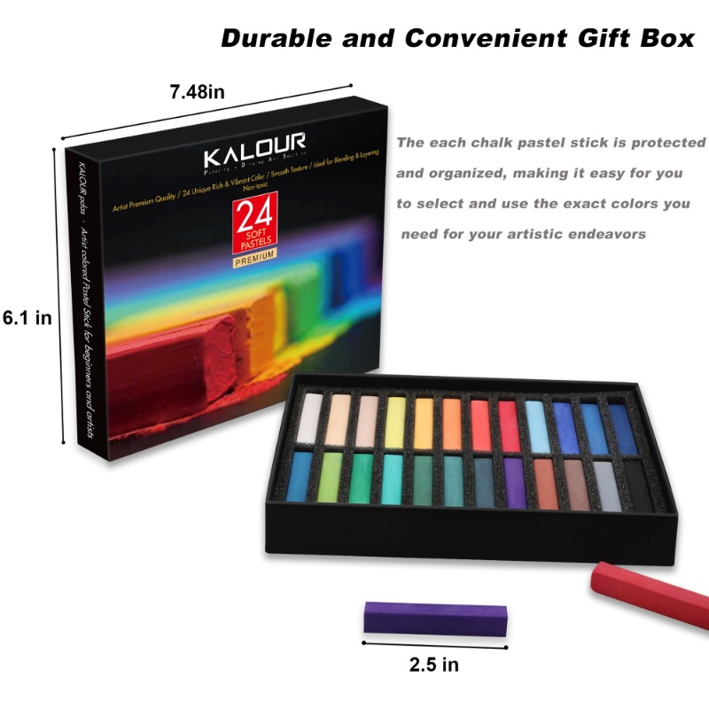 24Colors Set Soft Pastel Maste - огляд і ціна Sketching Charcoal Set