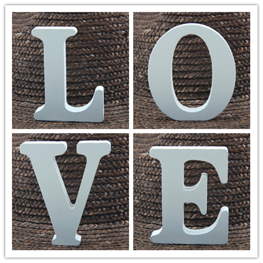 1pc 8CM White Wooden Letter En - огляд і ціна Art Craft And Design