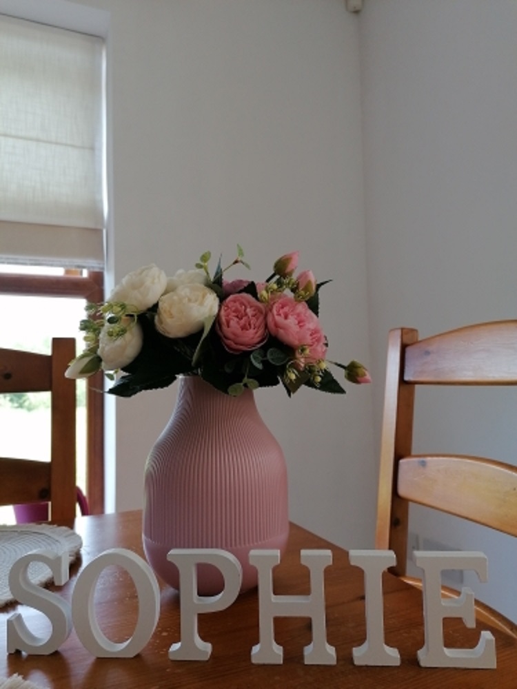 1pc 8CM White Wooden Letter En - огляд і ціна Art Craft And Design