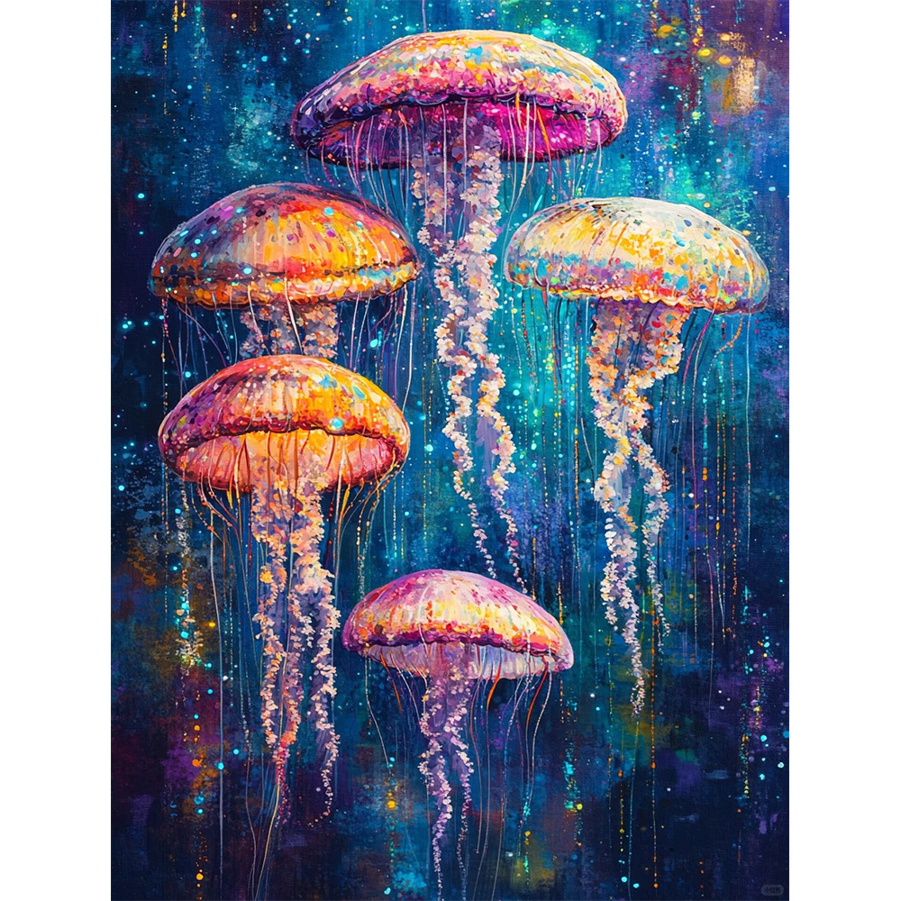 Colorful Glowing Jellyfish Dia - огляд і ціна Art Craft Jellyfish