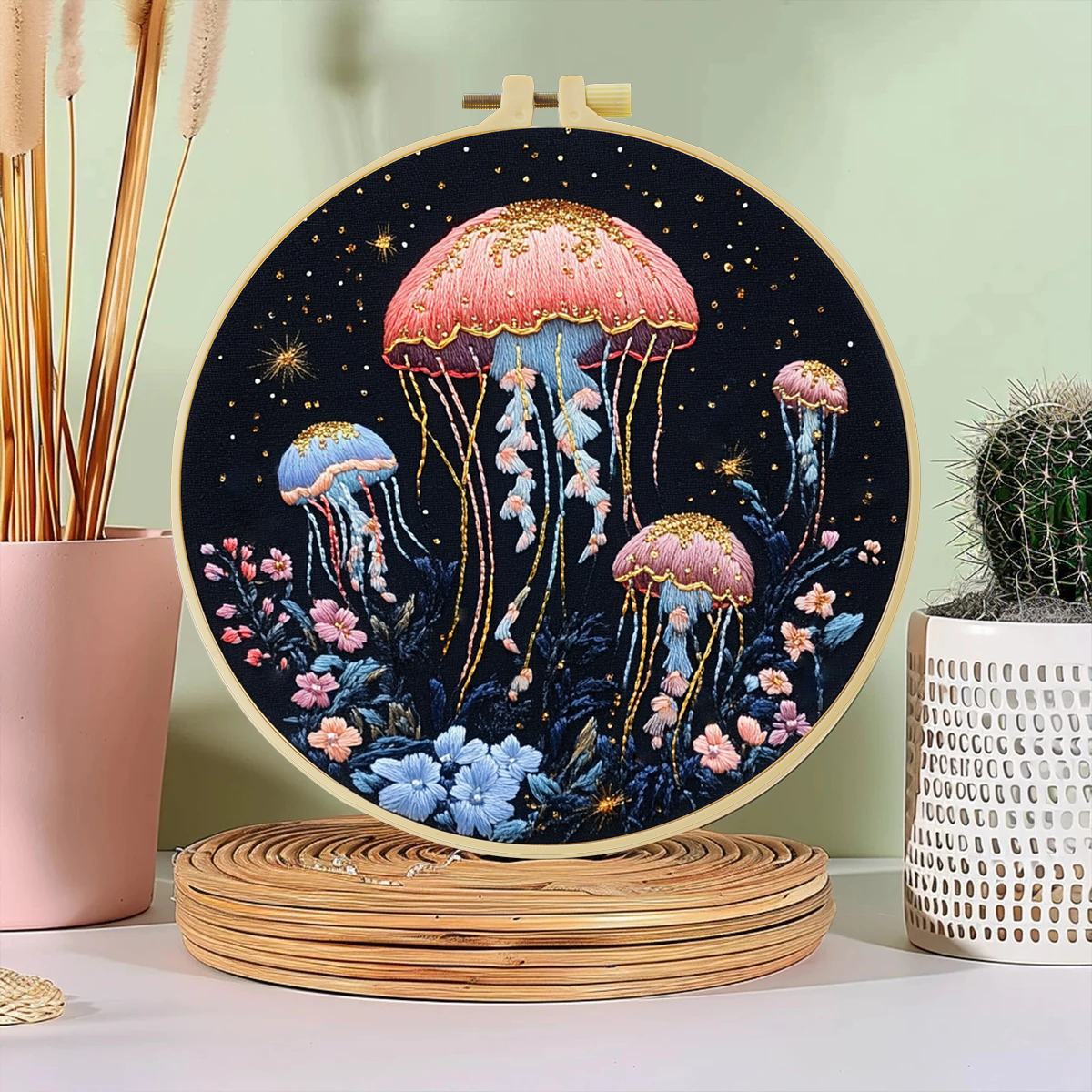 1pc 20X20CM/15X15CM 7.87/6.3in - огляд і ціна Art Craft Jellyfish
