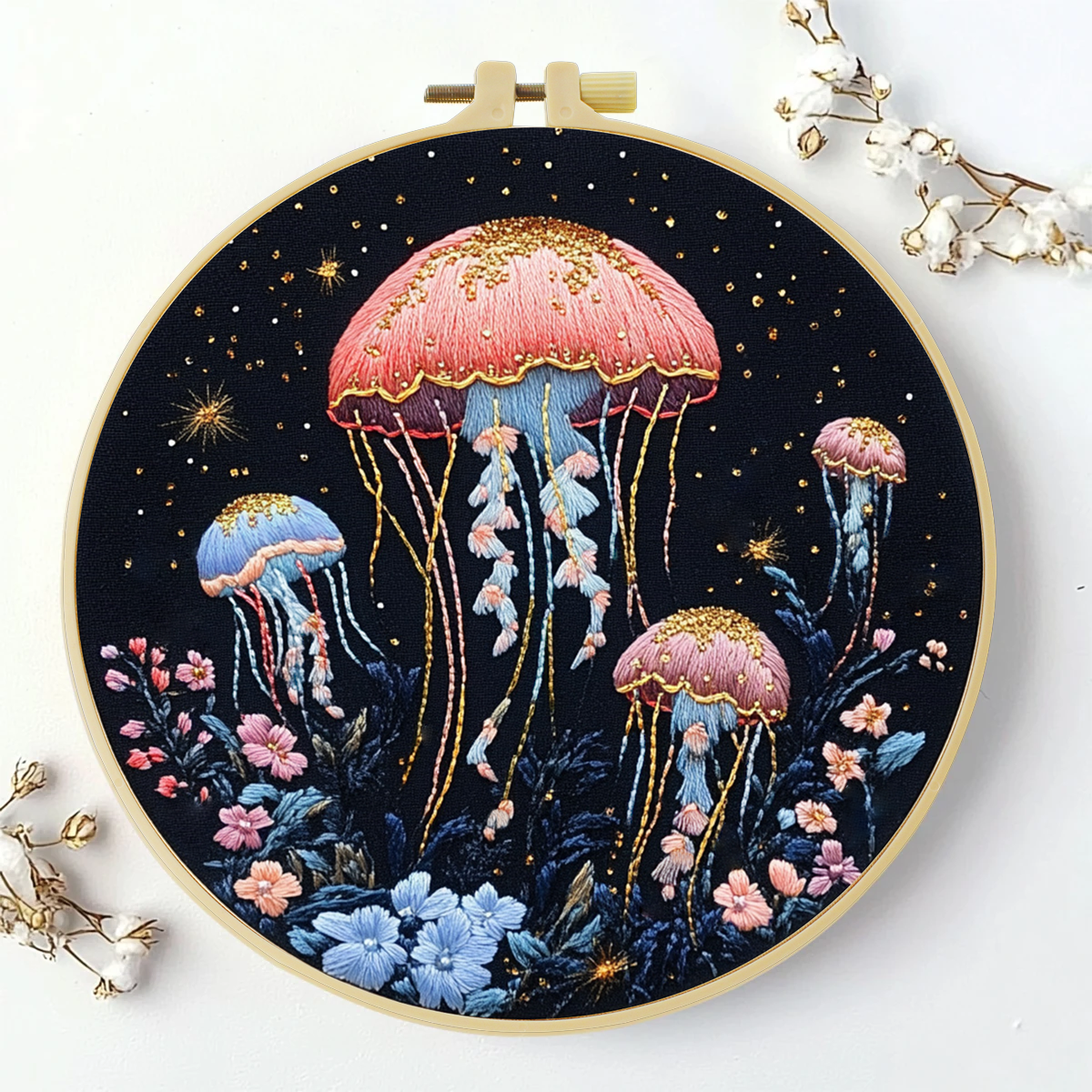 1pc 20X20CM/15X15CM 7.87/6.3in - огляд і ціна Art Craft Jellyfish