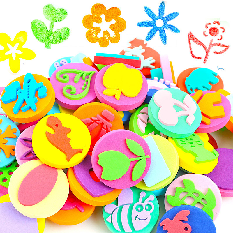6Pcs/bag Foam Stamps for Paint - огляд і ціна Art Craft For 3 Year Old