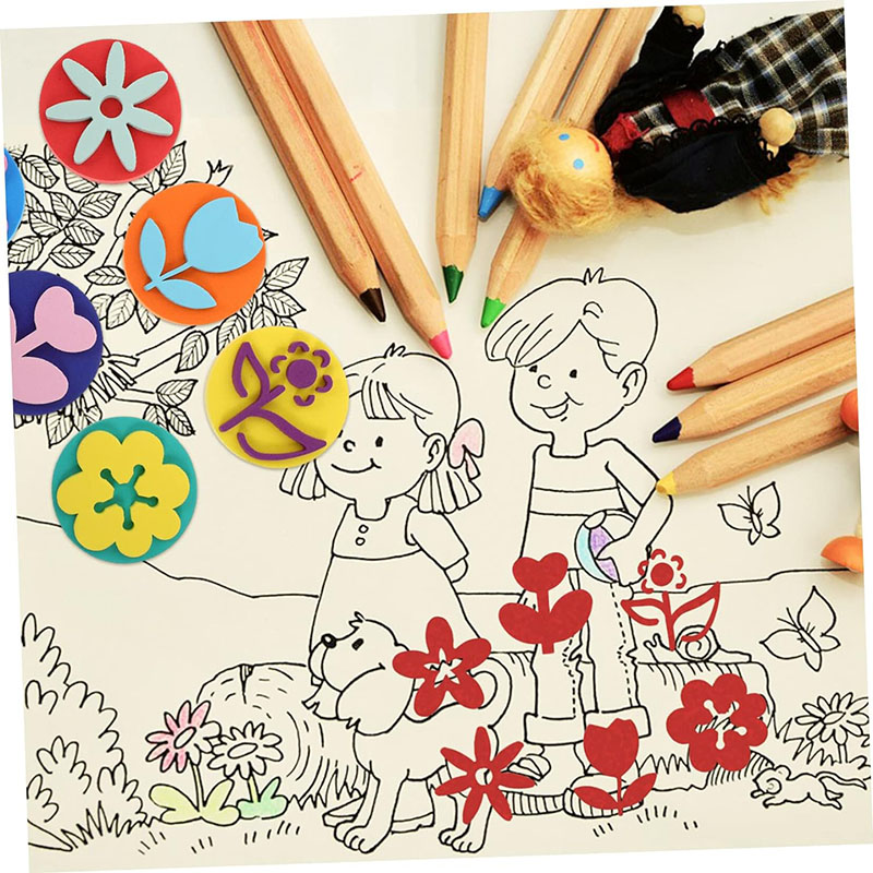 6Pcs/bag Foam Stamps for Paint - огляд і ціна Art Craft For 3 Year Old