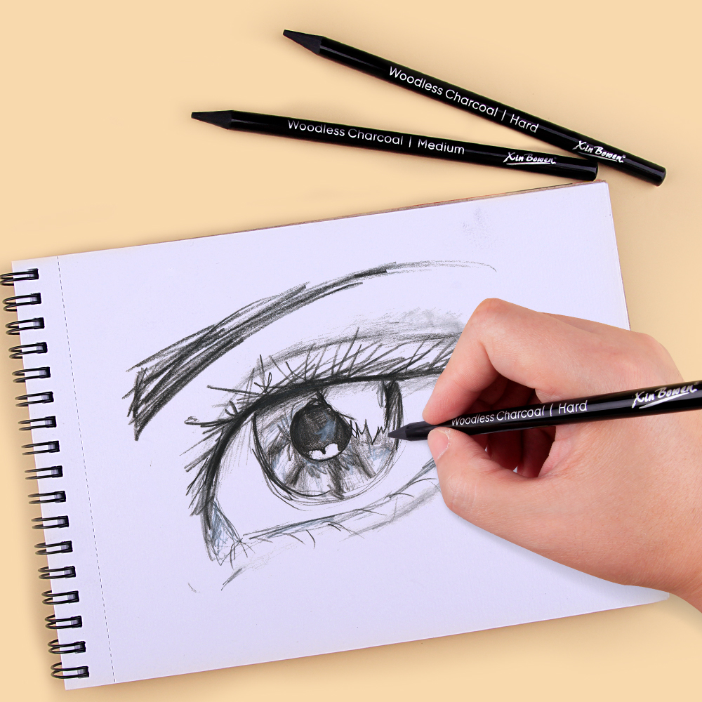 3pcs Woodless Graphite Pencils - огляд і ціна Sketching Charcoal Set