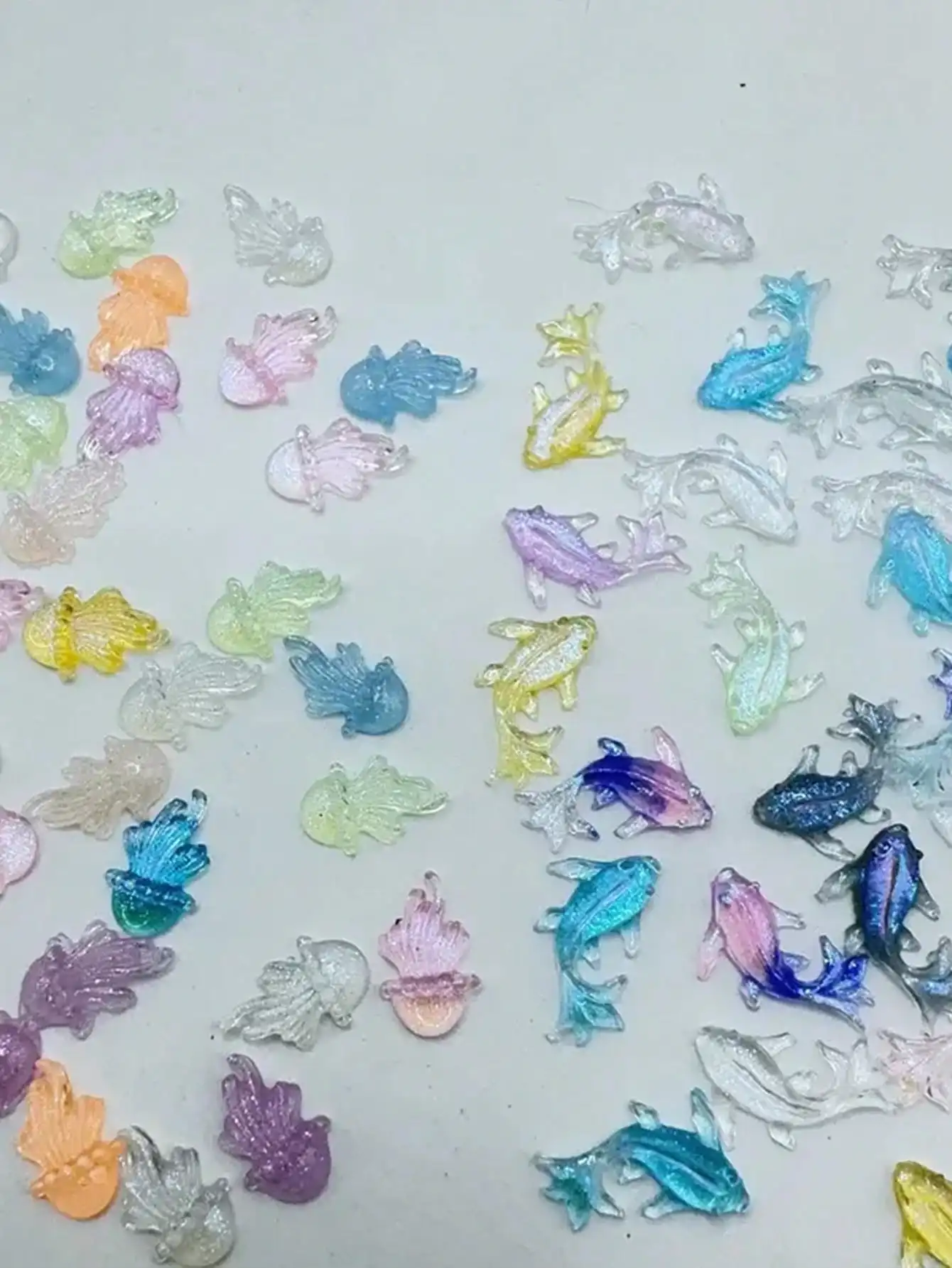100Pcs Mini Ocean Animal Nail  - огляд і ціна Art Craft Jellyfish