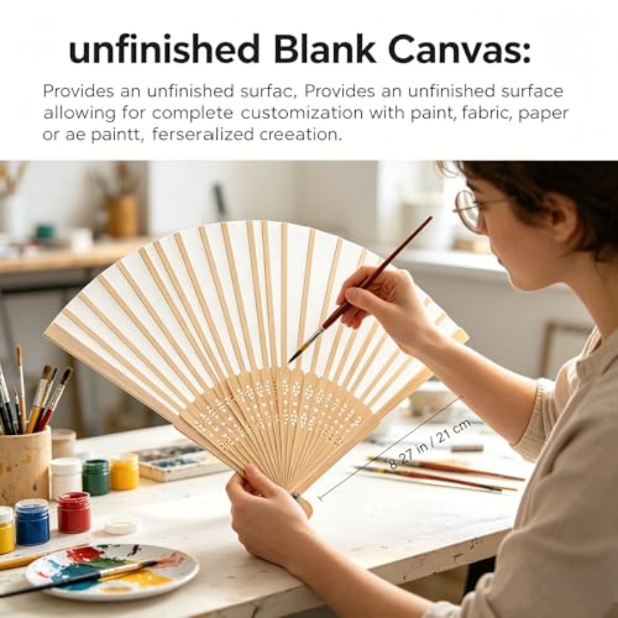 Folding Fan Frame, Wood Blank  - огляд і ціна Art Craft And Design